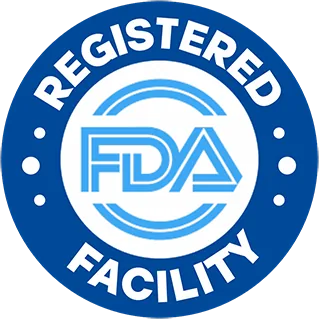 FDA-registered facility brand badge